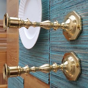 Baldwin Brass Taper Candlesticks